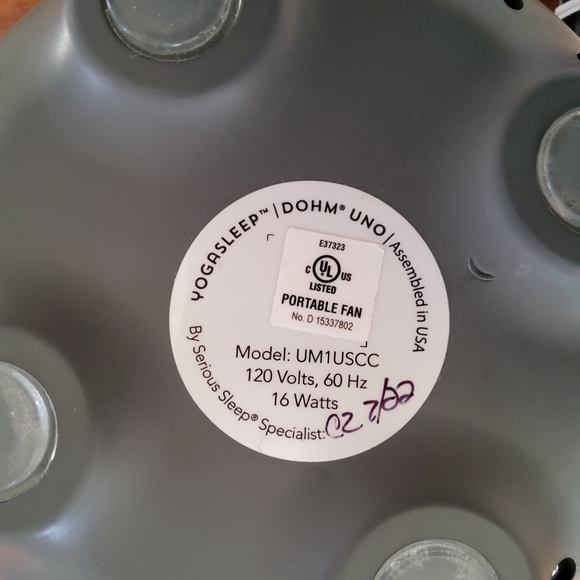 Yogasleep Dohm Uno White Noise Machine Portable Fan New - Picture 4 of 7